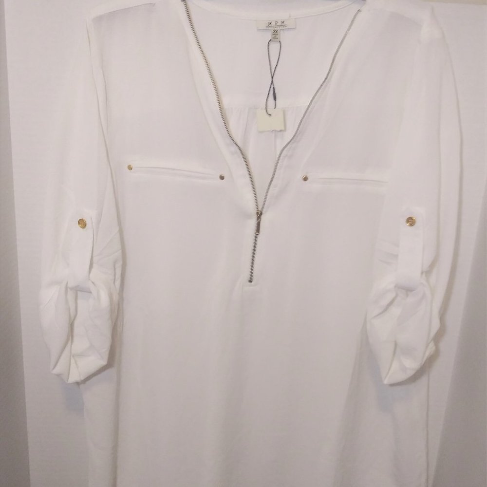M.P.H. COLLECTION Plus Size Blouse NWT